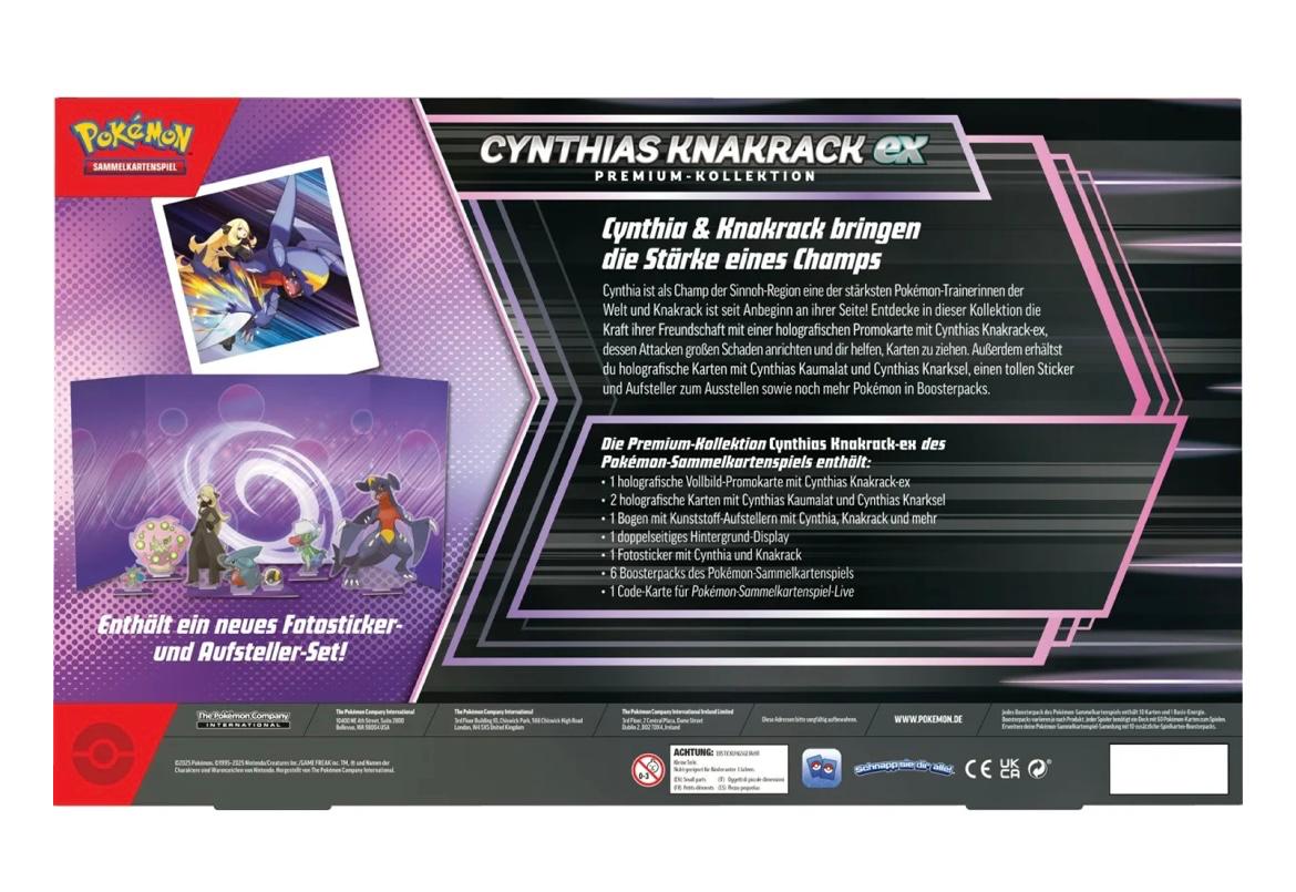 Pokémon Cynthias Knakrack EX Premium Kollektion (DE)
