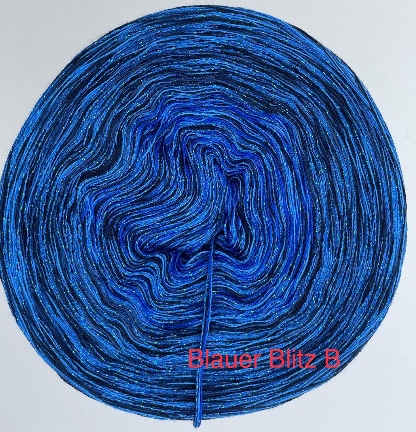 Blauer Blitz B Glitzer