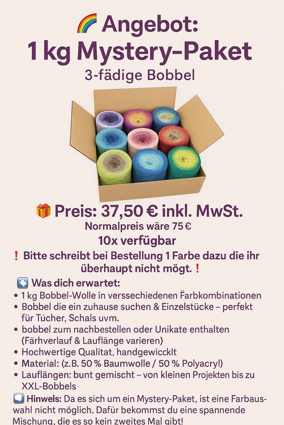 Mystery Box  3-Fädig